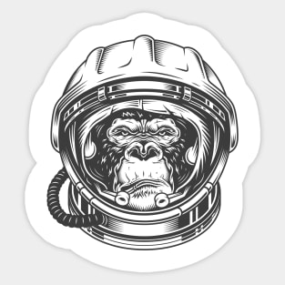 Astronaut Gorilla Sticker